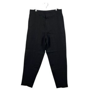 NWT COS 100% Linen Tapered Trousers Pants Men's Black Size 32R